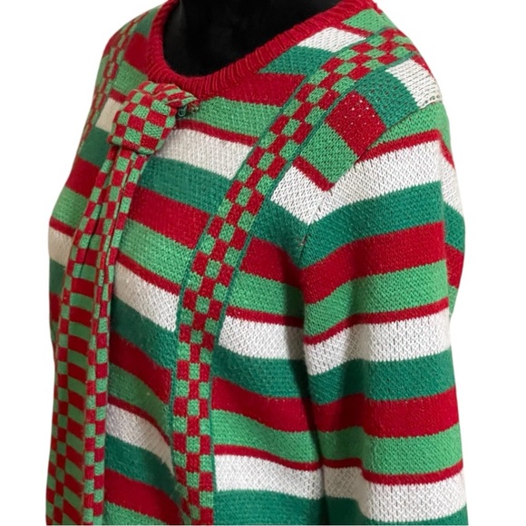 FESTIVE UGLY CHRISTMAS SWEATER TIE & SUSPENDERS SZ SM - Picture 5 of 12